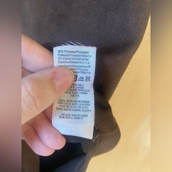 New!!! Missguided Chocolate Brown Faux Suede MIDI Cut-Out Dress Size 2 - Picture 11 of 12